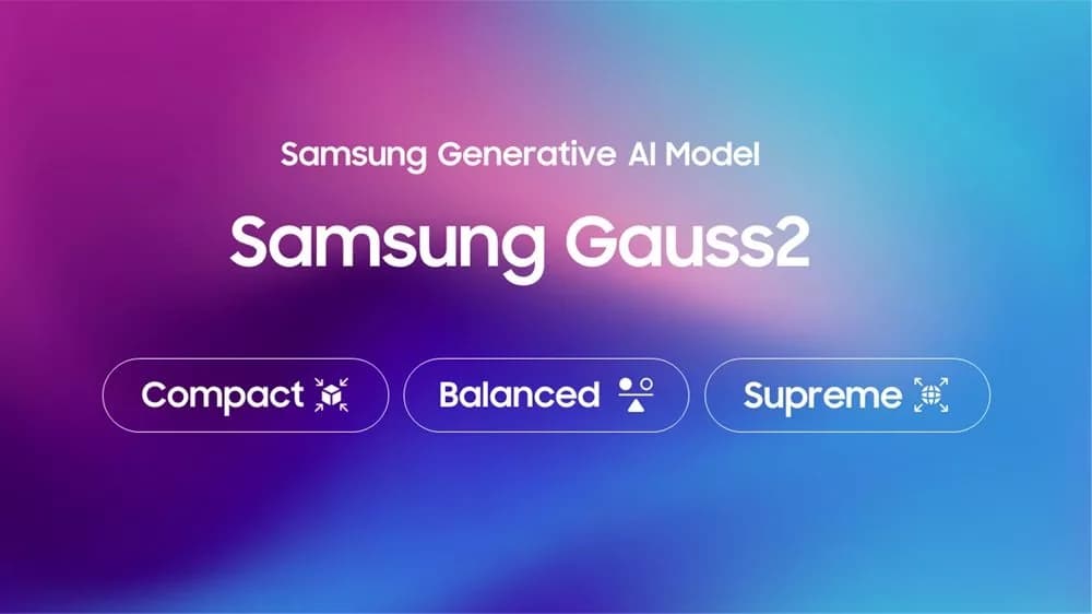 سامسونگ با Gauss 2: نسل جدید هوش مصنوعی برای ارتقای گلکسی AI  