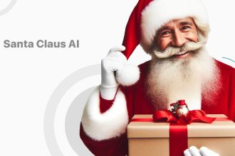 A new experience with a virtual Santa Claus; an AI video call with the symbol of Christmas.