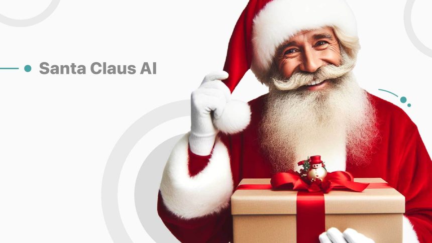 A new experience with a virtual Santa Claus; an AI video call with the symbol of Christmas.