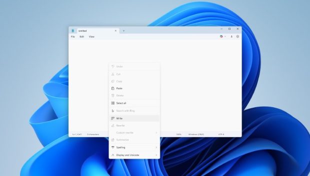 نویسنده هوشمند Notepad ویندوز