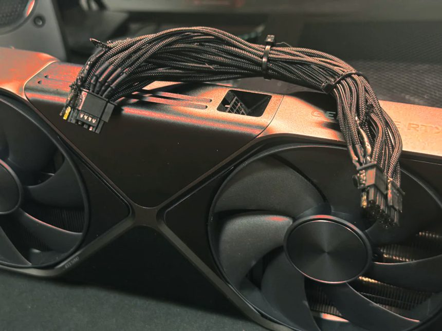 آتش گرفتن کابل کارت گرافیک RTX 5090