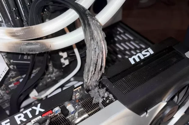 آتش گرفتن کابل کارت گرافیک RTX 5090