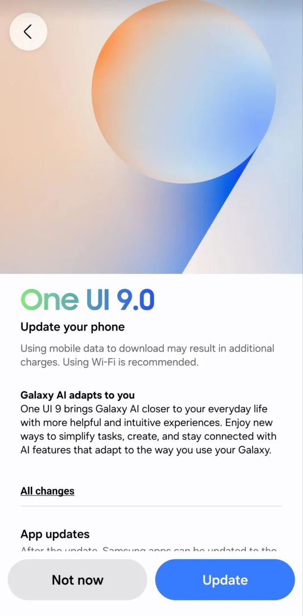 انتشار One UI 9 سامسونگ